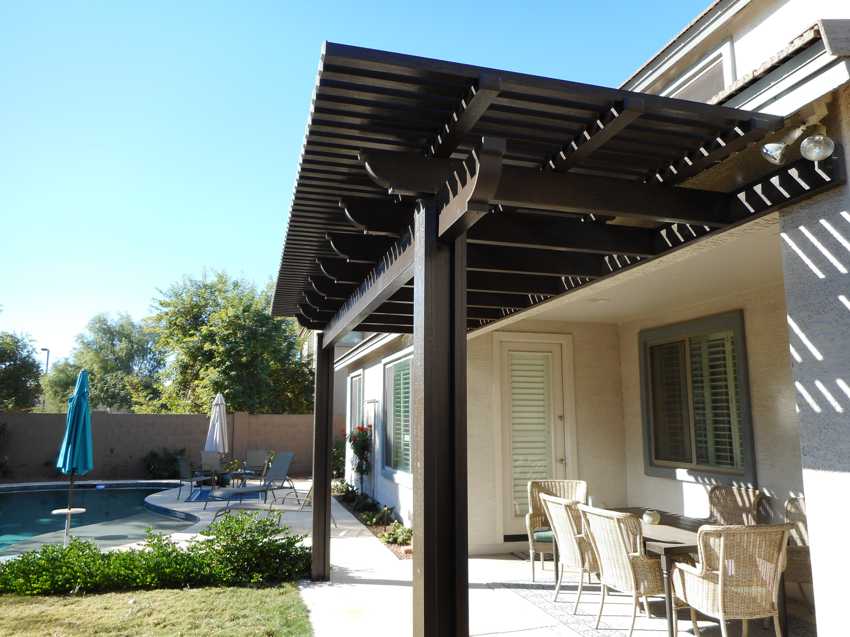 Lattice Alumawood patio cover