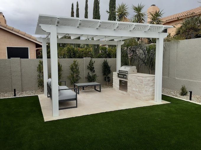 Open lattice Pergola 2
